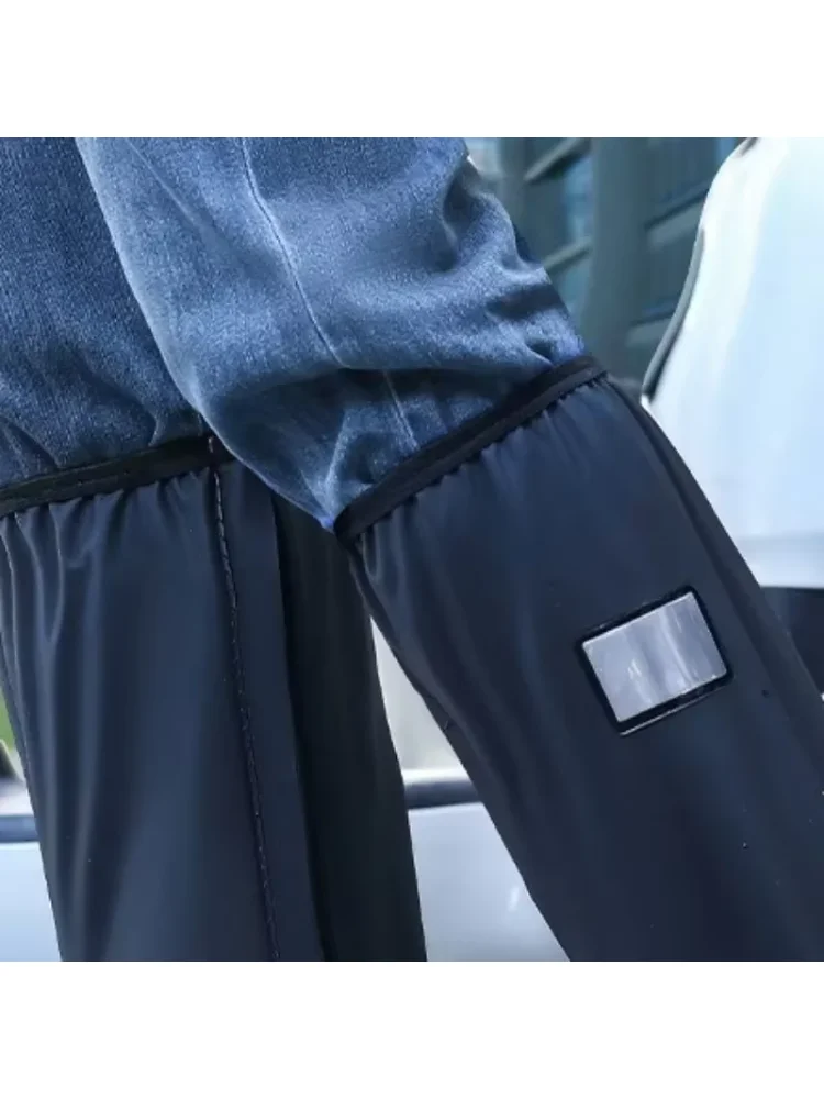 Obrázek 3: Vodotěsný bota kryty muži & ženy - zahuštěný protiskluzový high-top odolný proti dešti outdoorové bota chrániče 1 pár vodotěsný bota zakrýt
