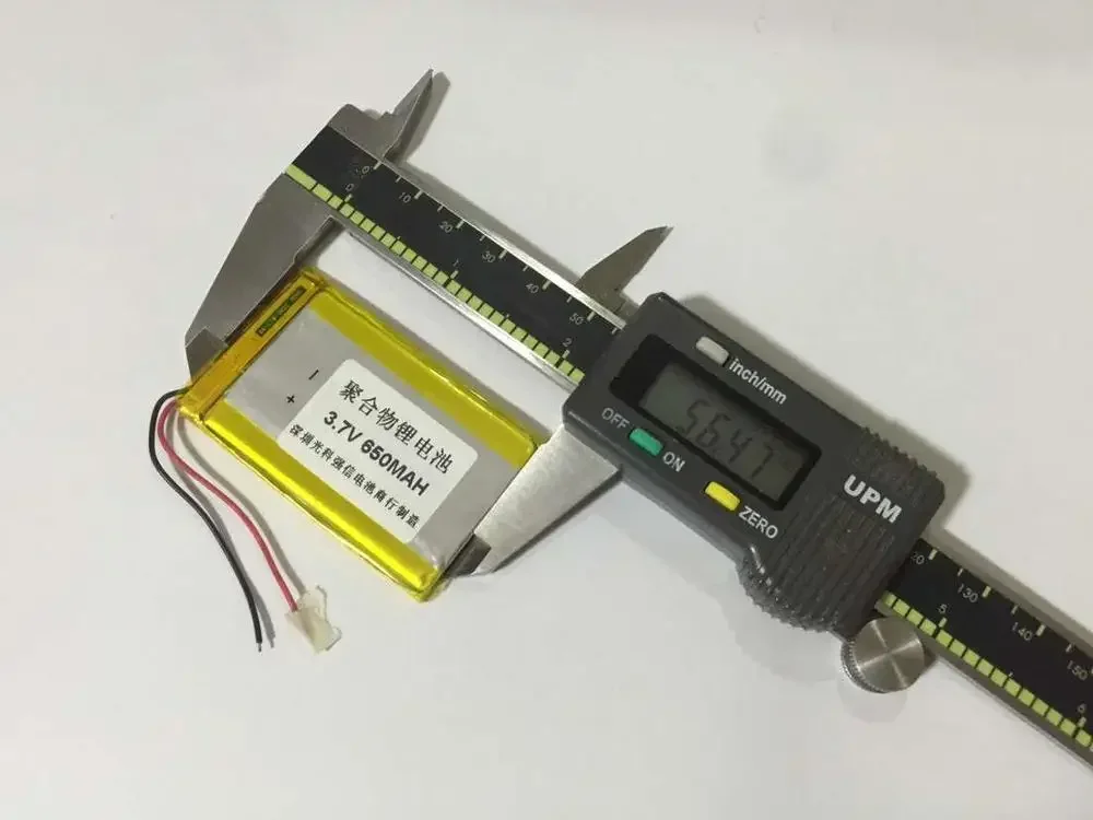 새로운 전체 용량 3.7V 폴리머 리튬 배터리 303557 650MAH GPS 워키 토키/장비/미니