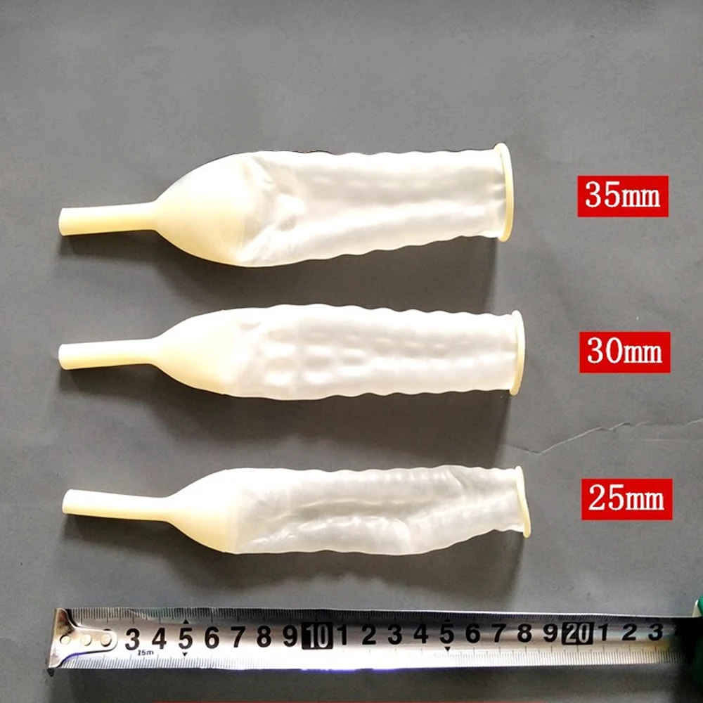 1pc Male External Catheter Sterilized Latex Catheter Urine Collector Disposable Medical Incontinence Urine Collector Sleeve