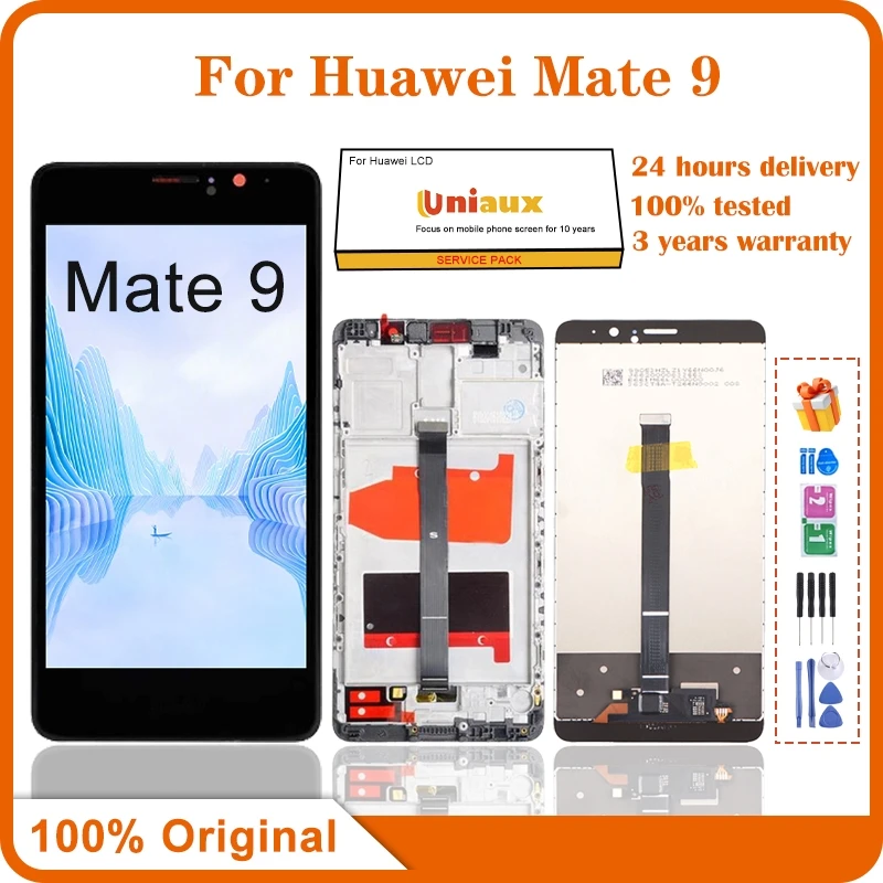 5.9''LCD For Huawei Mate 9 LCD Display with Frame Touch Screen Digitizer Assembly For Mate9 LCD MHA-L29, MHA-L09, MHA-AL00