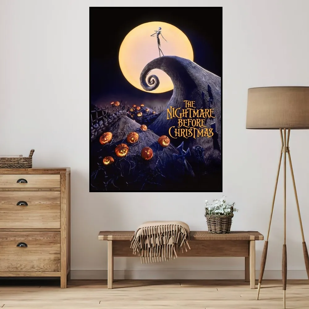 MINISO Disney The Nightmare Before C-Christmas P Poster Small Prints Room Wall Sticker Wall Painting Bedroom Living Office