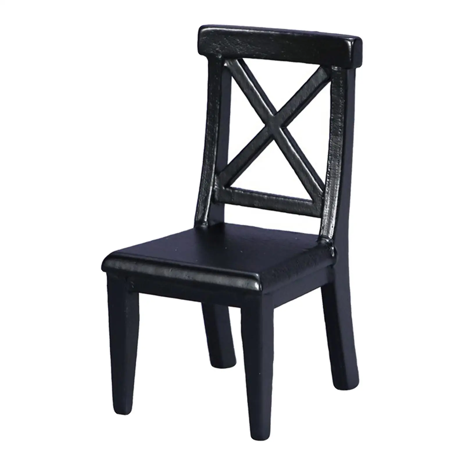 

Black Dollhouse Miniature Props Kids Toys Doll House Decoration Mini Furniture for Dining