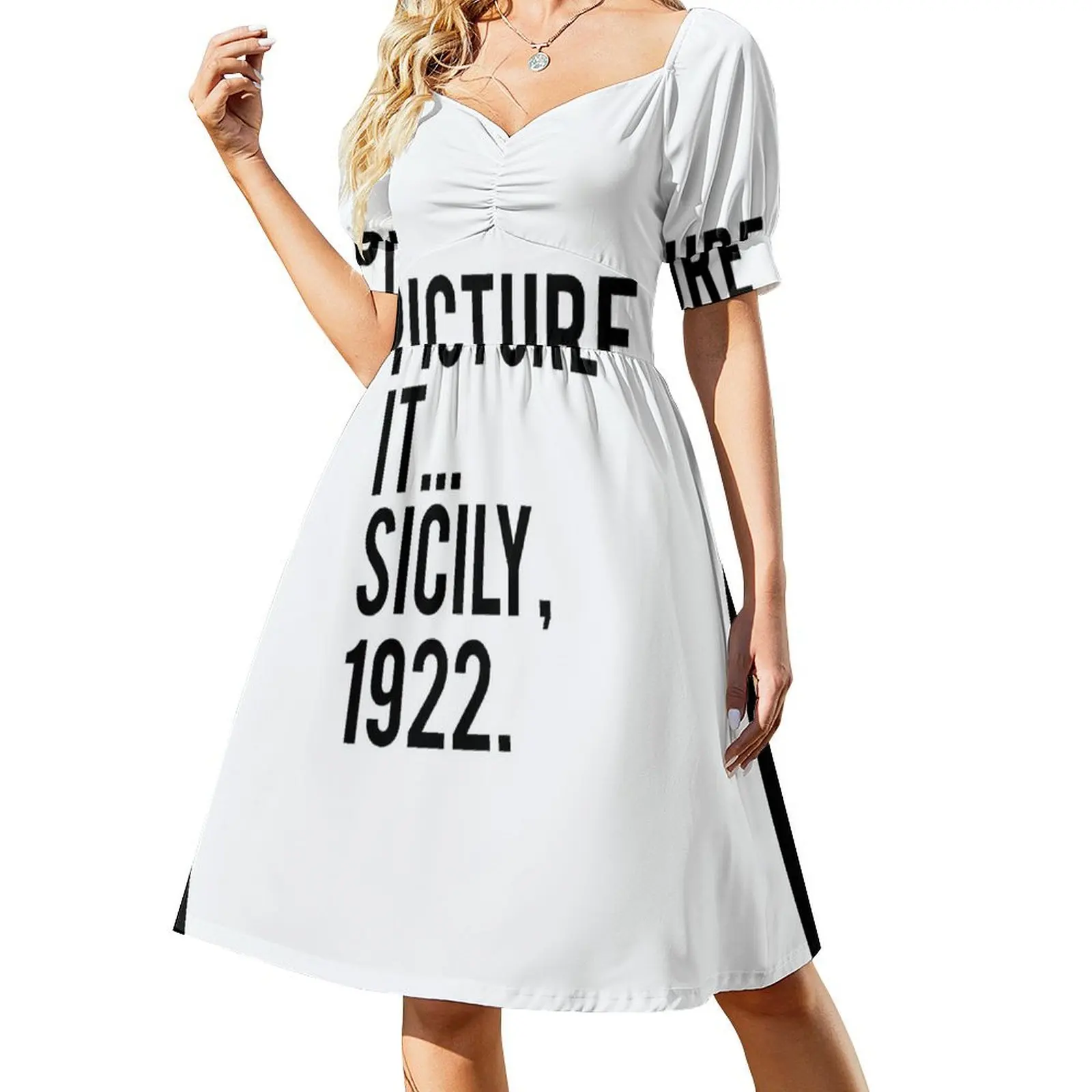 

picture it Sicily 1922 Short-Sleeved Dress Evening dresses Dress woman dresses korean style