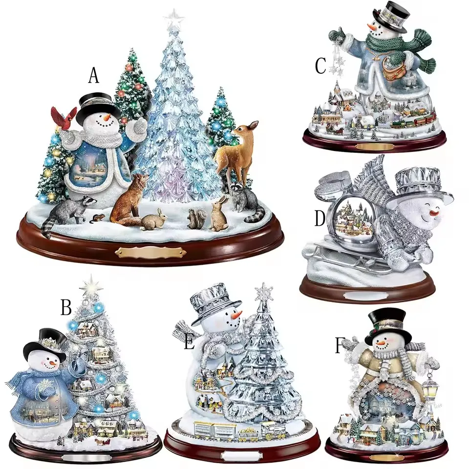 Weihnachtsbaum rotierende Skulptur Zug Dekorationen Paste Fenster Paste Aufkleber Weihnachtsatmosphäre teilweise Diamant Aufkleber