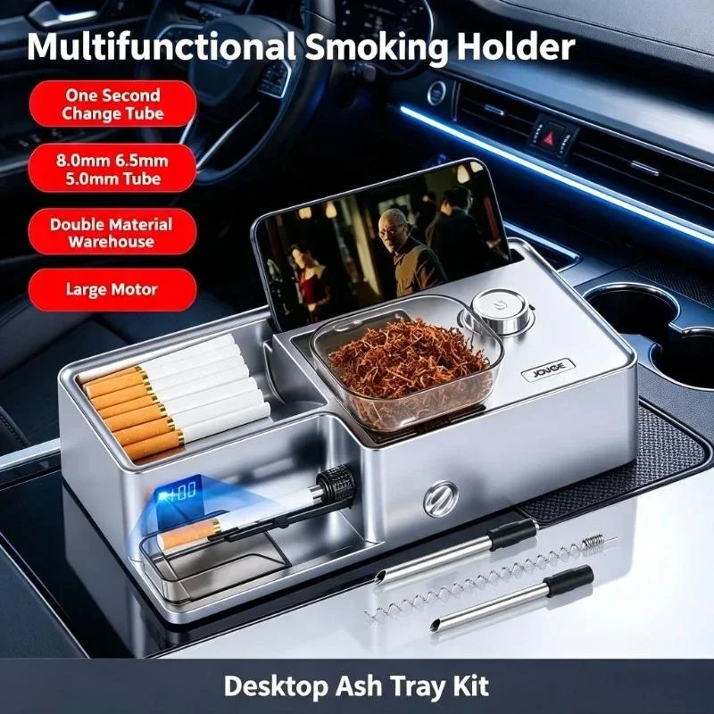 Smart Sensor Driven Tobacco Filling Device Fits Three Sizes Tubes For Household Handmade Cigarette Making Process