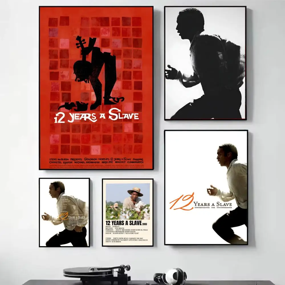Classic Movie 12 Years a Slave Poster Wall art poster paintings are suitable for clubs living rooms bedroom