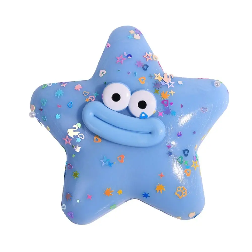 Simulazione divertente Bocca di salsiccia Pizzicare Animali marini Stella marina elastica Spremere Colorato Super morbido Rimbalzo lento Giocattoli per bambini