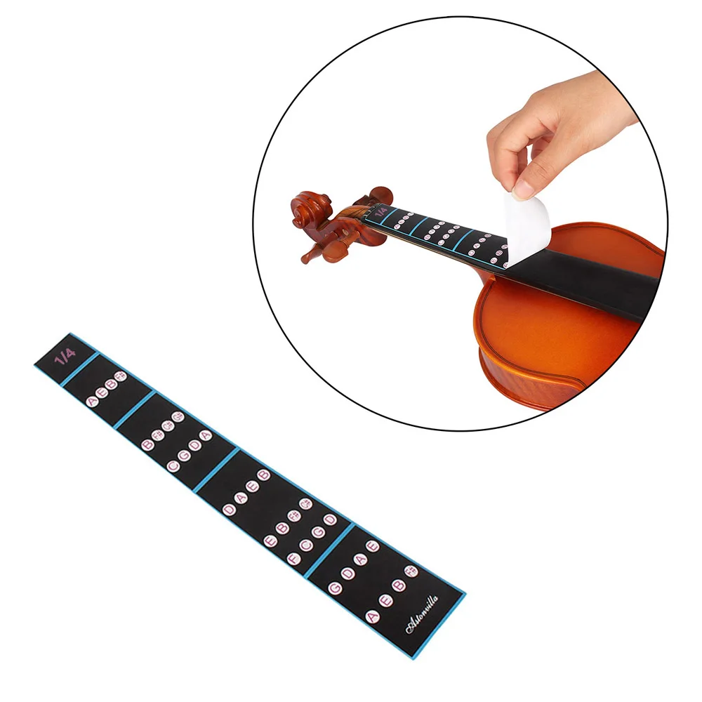 4/4 Violin Fingerboard Sticker Fiddle Finger Guide Fingerboard Sticker Label Intonation Chart Fretboard Marker Practice Beginner