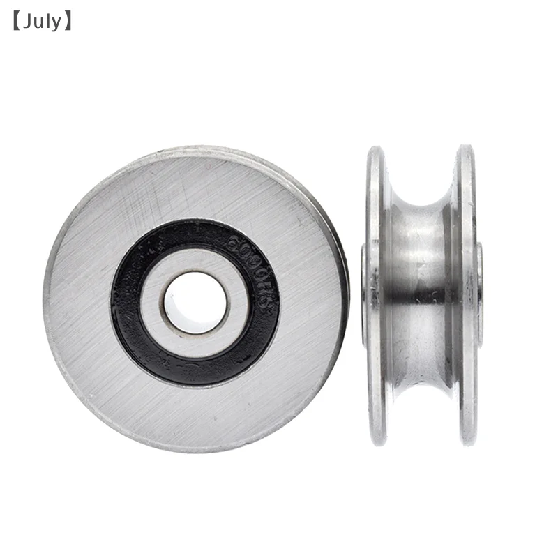 1pcs 8*40*14mm U Grooved Concave Wheel Bearing Wheel/Crane/Pulley/Guide Wheel For 8 Mm Diameter Wire Rope/Guide Rail