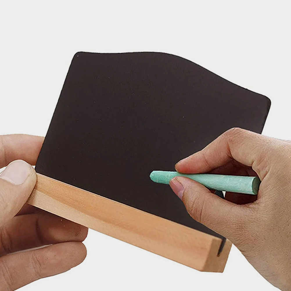 12 Pcs Blackboard Double Sided Chalkboard Signs Desk Decor Erasable Small Mini Chalkboards Message Rectangle