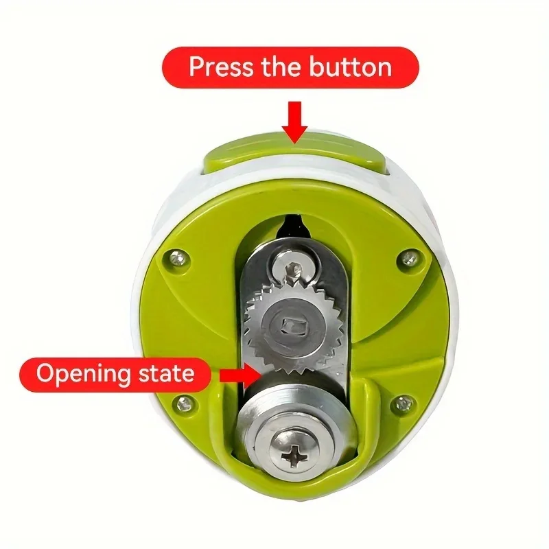 Portable Manual Can Opener Beer Can-do Compact Mini Can Opener Kitchen Gadgets Tool Easy Twist Release Safety Open Jar view 2