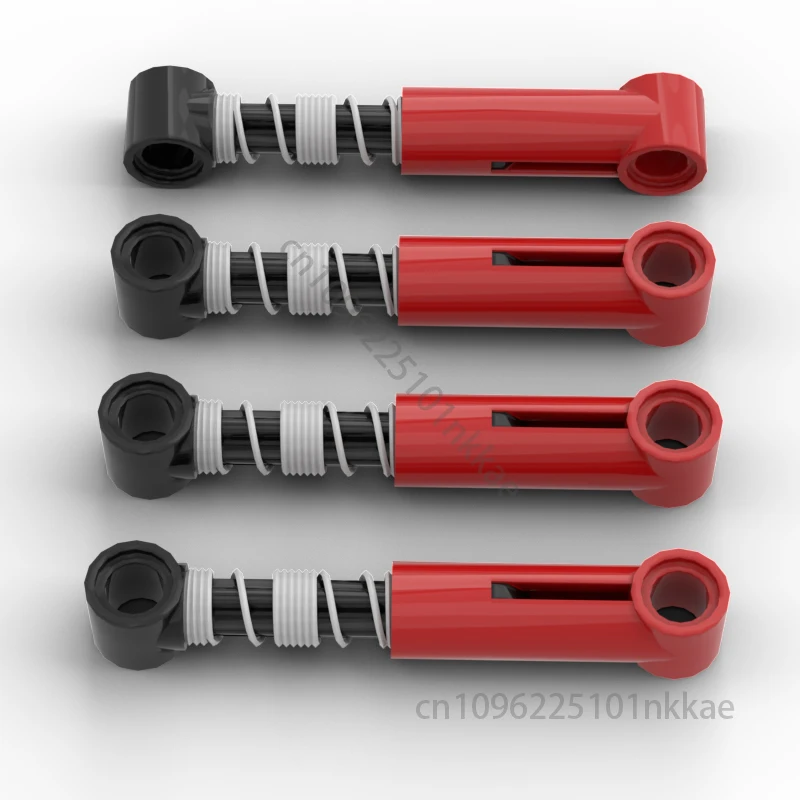4 Stuks Rode Shock Arm MOC High-Tech 76537 Bouwstenen Onderdelen Absorber Schorsing Lente Bakstenen Diy Voor 76138 73129 Harde Lente