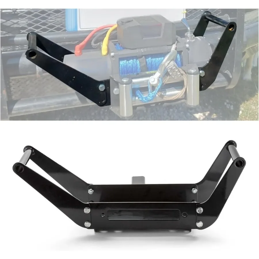 

Foldable Winch Mounting Plate 10x4.5 Cradle Hitch Receiver for 8000-13000lb Recovery Winches