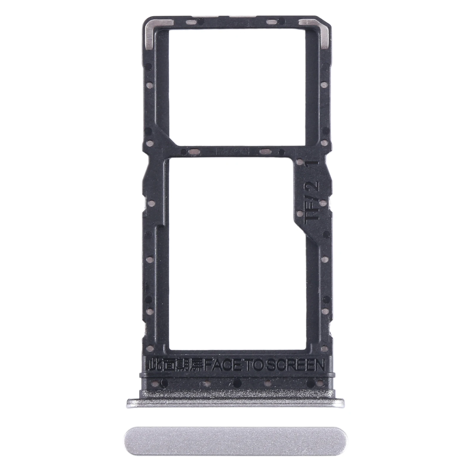 SIM Card Tray + SIM Card Tray / Micro SD Card Tray for Xiaomi Redmi 12 4G SIM Card Tray Slot Holder Drawer Phone Spare Part