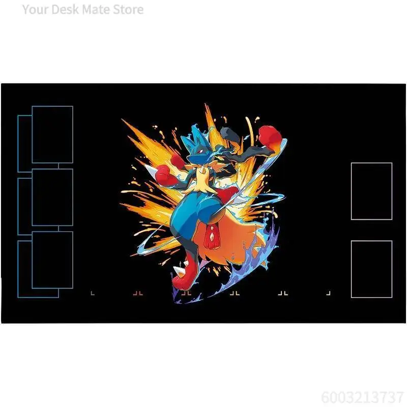 Mixed Style Anime Creature TCG Playmat Sharp Battle & Warm Garden Scene Non-slip Rubber Card Game Large Desk Mouse Pad