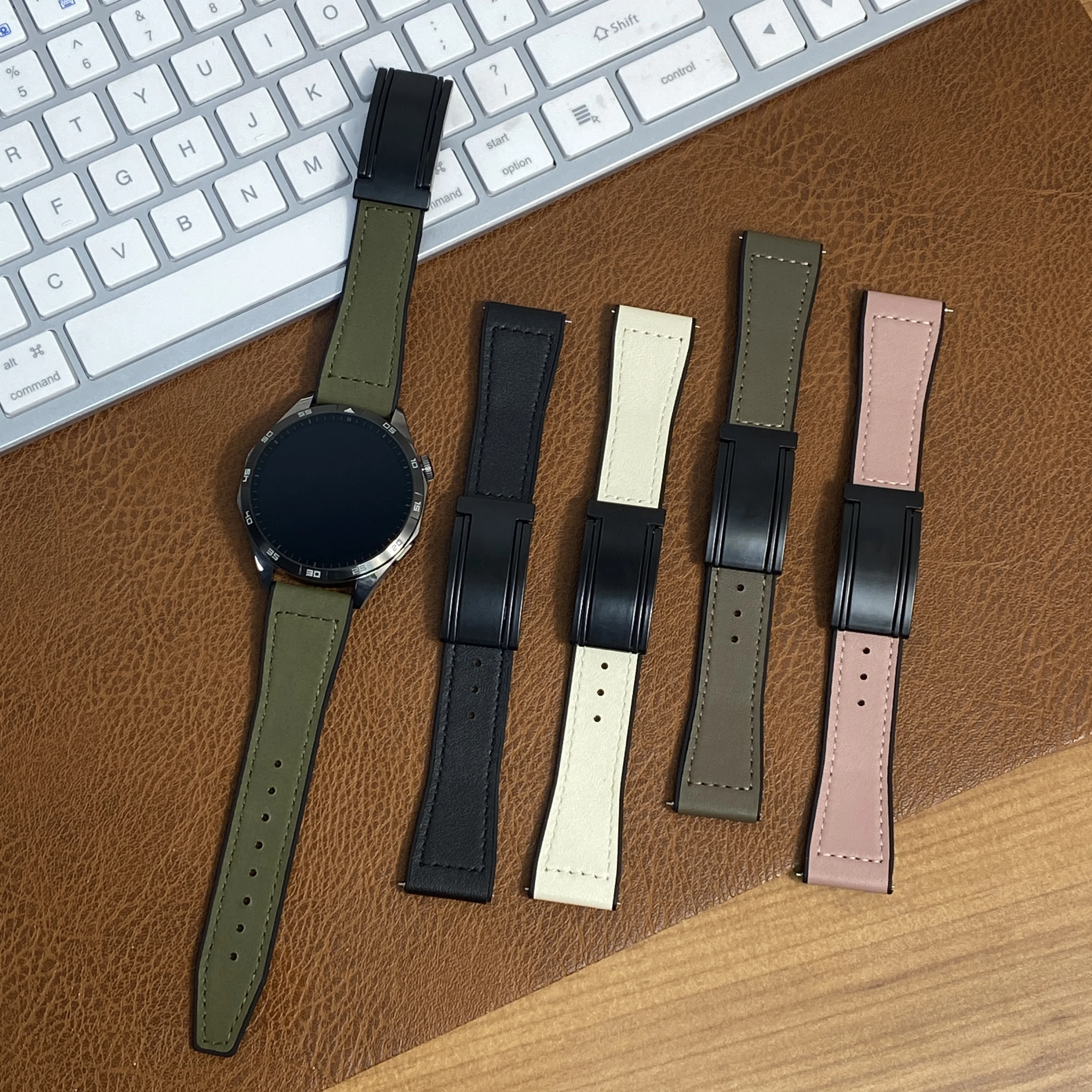 Leather + Silicone Band For Xiaomi Watch S3 Magnetic Strap For Xiaomi Watch 2 Pro S2 S1 Active Mi Watch Color Bracelet Watchband