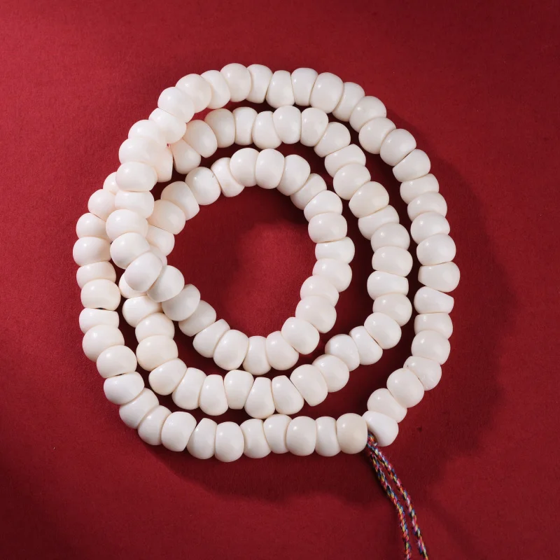 Garlic clove-shaped spine bodhi beads, 108 pieces, approximately 8mm, long string