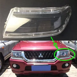 For Mitsubishi Sport Pajero Race Headlamp Cover Car Headlight Lens Glass Replacement Front Head Light Auto Shell