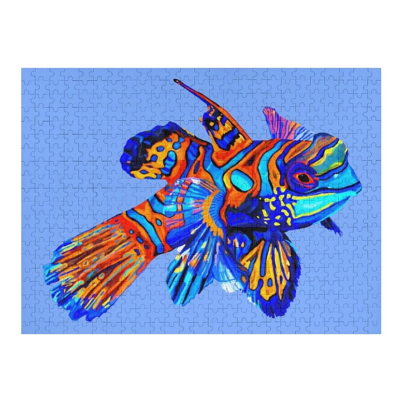 

Яркая рыбка-мандаринка, пазл по индивидуальному заказу, фото животных, произведения искусства, персонализированный подарок, пазл для женатых