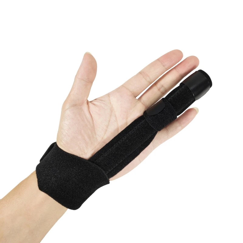 Sport Protective Sleeve Injuries Broken Fingers Hand Fixing Strap Trigger Finger Extension Splint Adjustable Fixing Belt Support