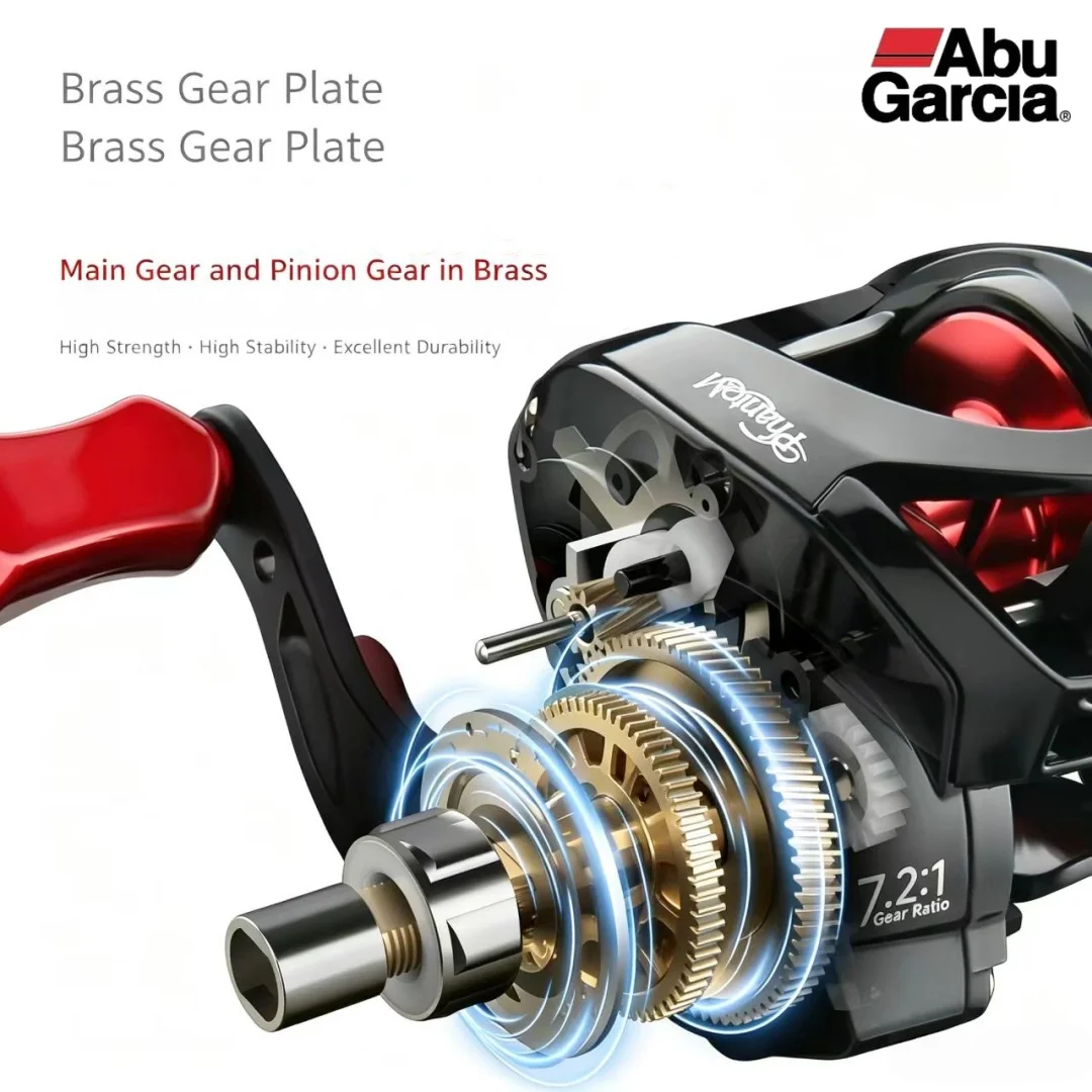 Neue Abu Garcia Angelrolle 18KG Max Drag Metall 3+1BB 7.2:1 Übersetzungsverhältnis für Bass Süßwasser Weitwurfangeln – Detail 8