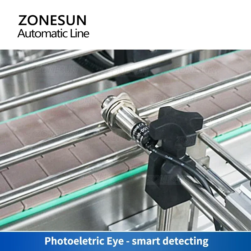 ZONESUN 4 Heads Piston Pump Liquid Filling Capping Square Bottle Labeling Machine Food & Beverages Automatic Production Line