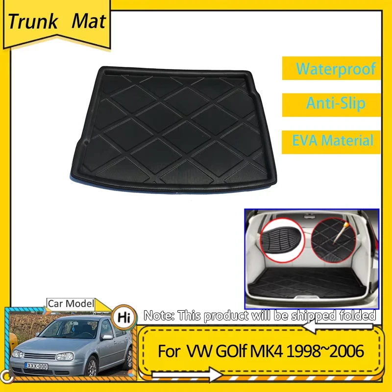 

Коврик в багажник автомобиля для Volkswagen VW Golf Mk4 1J City Town 1998 ~ 2006, защитный коврик для багажника из ЭВА, водонепроницаемый коврик для ковра