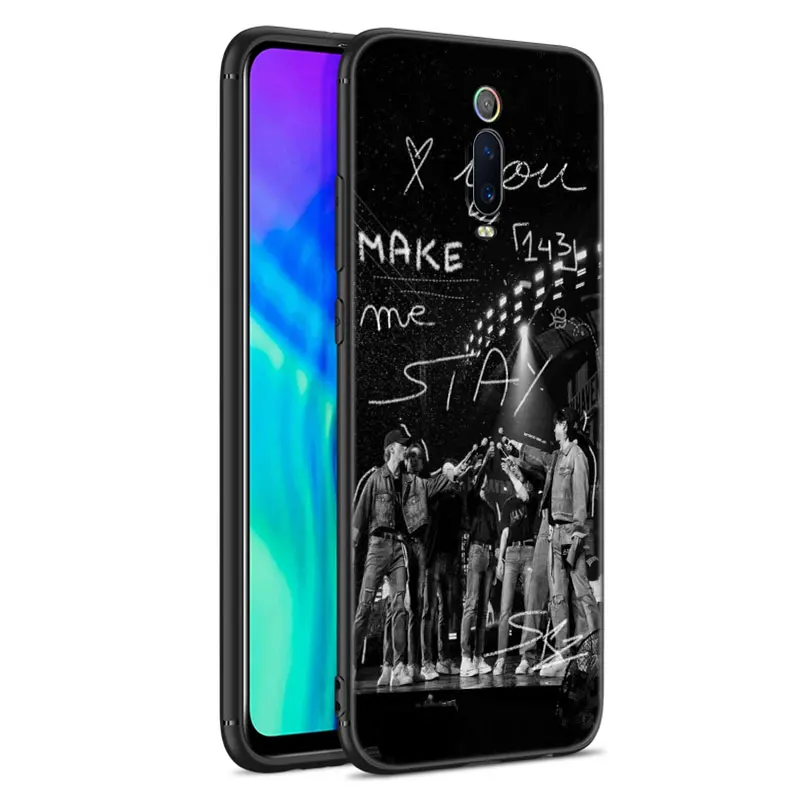 Kpop Stray Kids Black Phone Case For Xiaomi Redmi 11 Prime 11A 12C 13C A1 A2 + A3 12 4G 10 13R 5G 9A 10A 9C 10C 9i 12R Note 9T