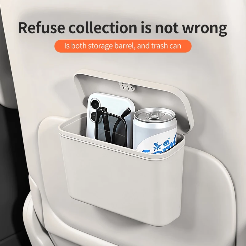 car mounted garbage bin, car interior storage bin, car multifunctional wall mounted storage box, car storage box general product - view 3
