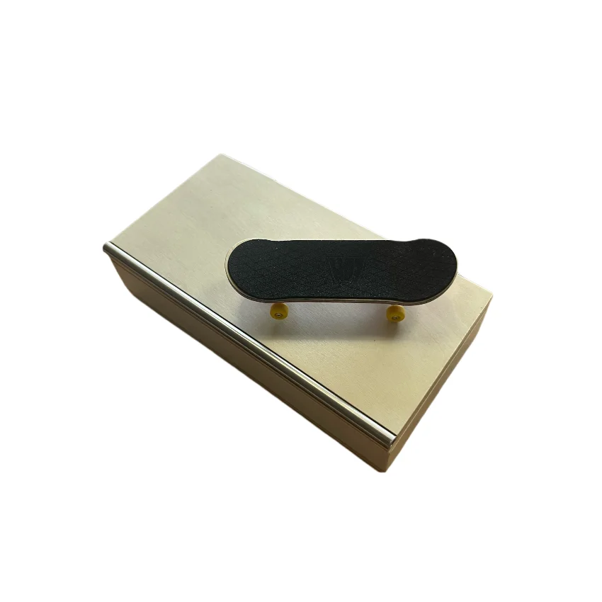 Rampe de touche professionnelle en bois, Obstacle de parc de patins à doigts Portable avec boîte de rangement, Mini rampe d'entraînement de Skateboard pour patins