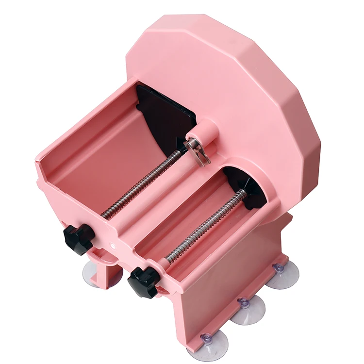 Easy Operation Manual Control Double Slot Plastic Case Food Slices Fruits Vegetables Slicer Cutter