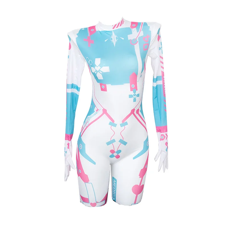 Punk Game Anime Girl Cyber Mechanical Pharmacist Cosplay Sukumizu Women Lolita Costumes Swimwear Sport Bodysuit Lingerie Gifts