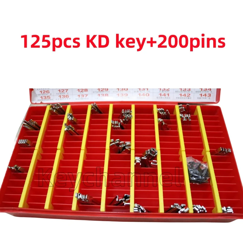 125pcs One Box Car key Blade KD Key Blank SIP22 HU66 Flip Key for KEYDIY VVDI Xhorse Remote for Renault Toyota Suzuki Golf Fiat