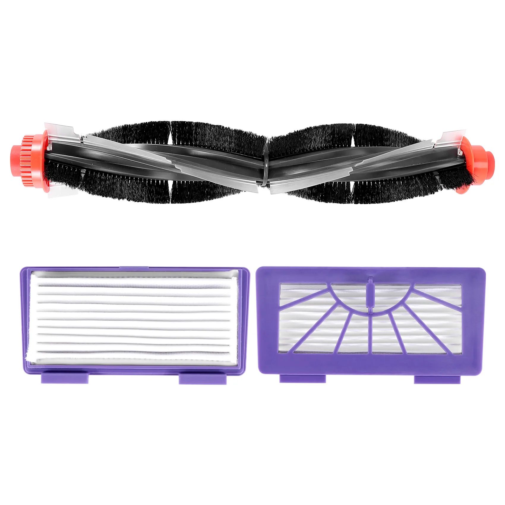1 stücke ersatz combo roller pinsel + hepa filterx2 für neato XV-21 xv signatur pro XV-11 XV-12 XV-15 gekrümmten combo roller bürsten