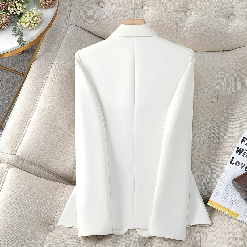 ZJYT New Korean Fashion Coats Jackets Woman 2024 Elegant Chic Single Breasted Blazers Feminino Outerwear Plus Size Veste Femme