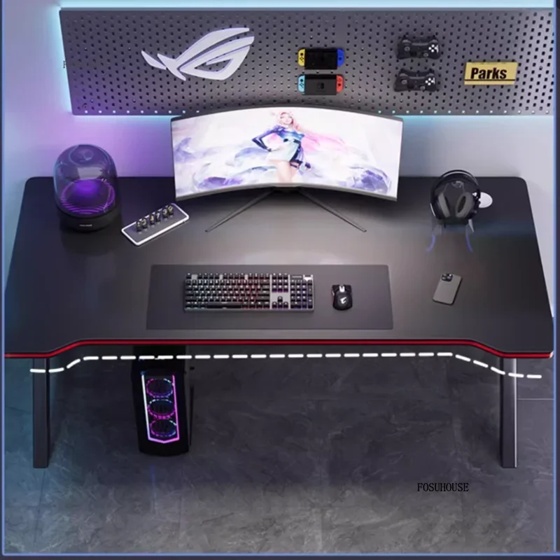 Simple Wooden Computer Desks Bedroom Home Student Desk Writing Desk Desktop Office Desks Internet Cafe E-sports Gaming Tables