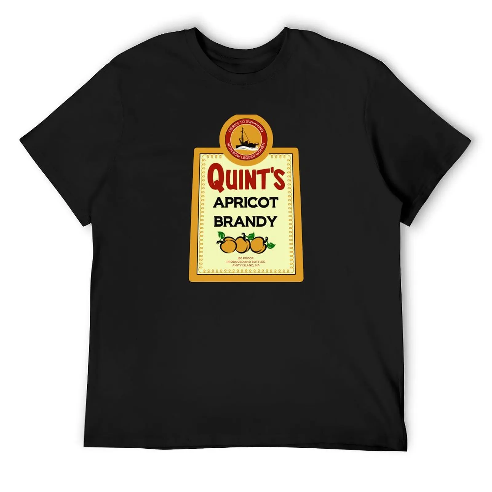 

Quint's Apricot Brandy T-Shirt football t shirt Aesthetic clothing plain tshirts for men