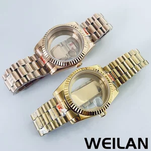 Sapphire Crystal Box mit Präsidentenarmband, geeignet für NH34, NH35, NH36, NH70, NH72, ETA 2824, PT5000, 36 mm, 40 mm 6 Hauptverkaufsglas Swatch Uhr - №6