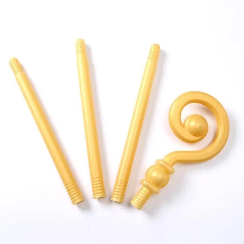 113cm Adults Teenagers Kids Plastic Magics Wand Cosplay Props Golden Top Decorative Magician Fairy Sticks for Party