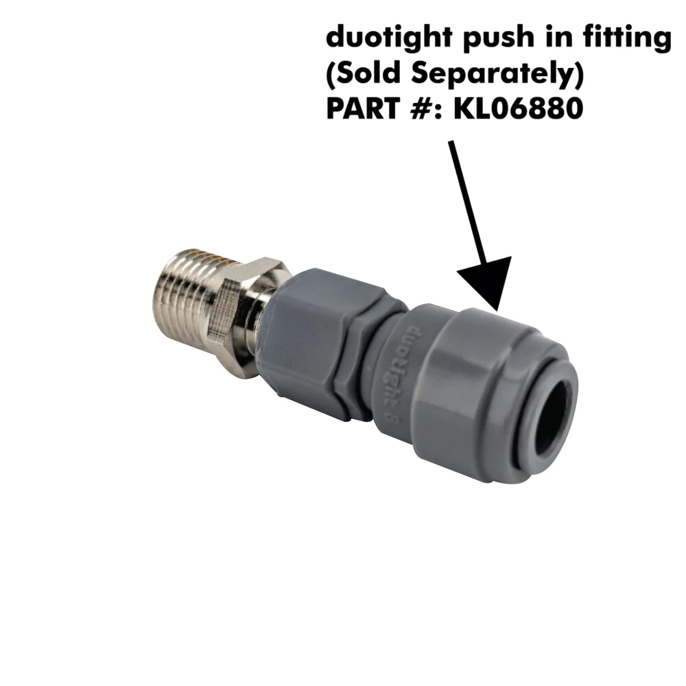 KegLand 1/4NPT to 1/4MFL(1/4SAE) Stainless Steel Connector