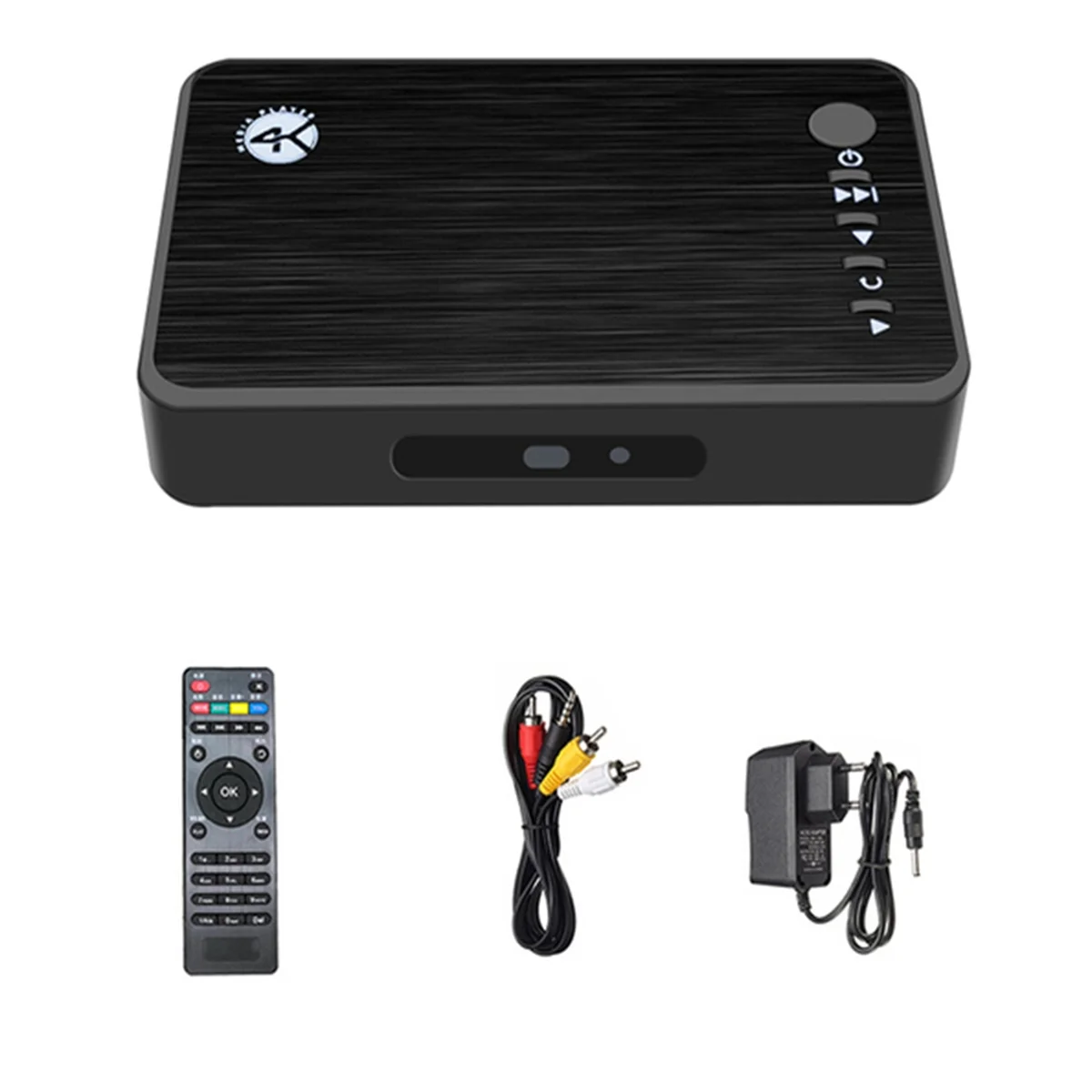 4K Ultra HD Media Player for Car TV SD MMC RMVB MP3 USB External HDD U Disk MultiMedia Media Player Box EU PLUG