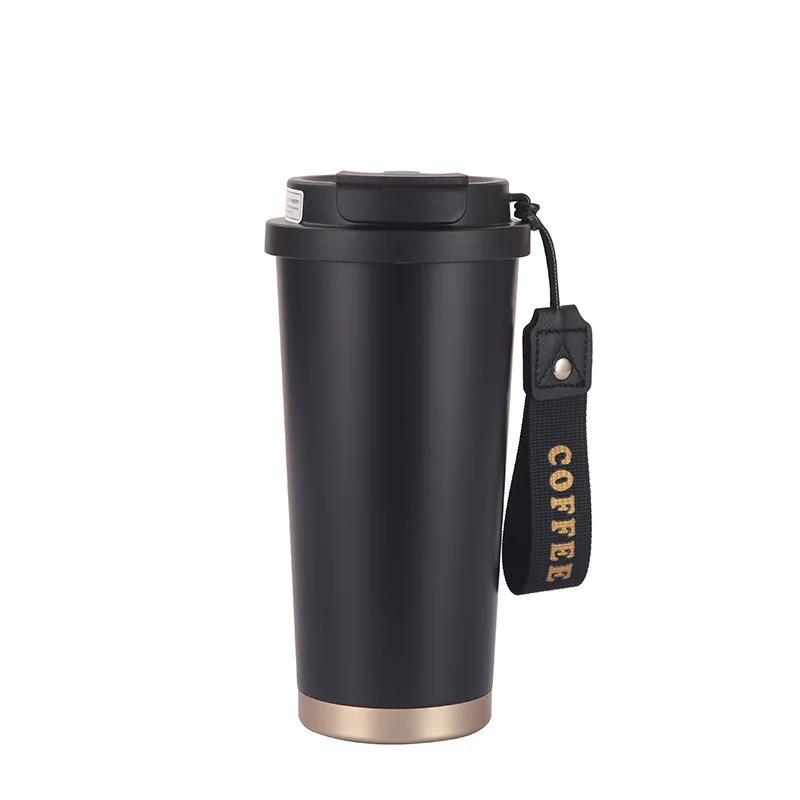 LOGO 500ml Coffee Dual drink Thermos Mug Thermos Tumbler insulated stainless steel coffee cup car water bottle factory wholesale