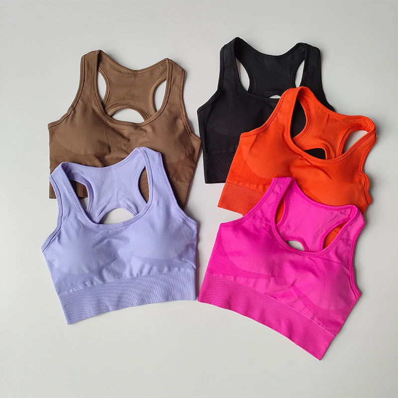 Nahtloses Top-Sport-BH-Set für Damen, professionelles Fitness-Tanktop-BH, stoßfester Lauf- und Yoga-Anzug, schöner Rücken-BH-Anzug – Detail 13