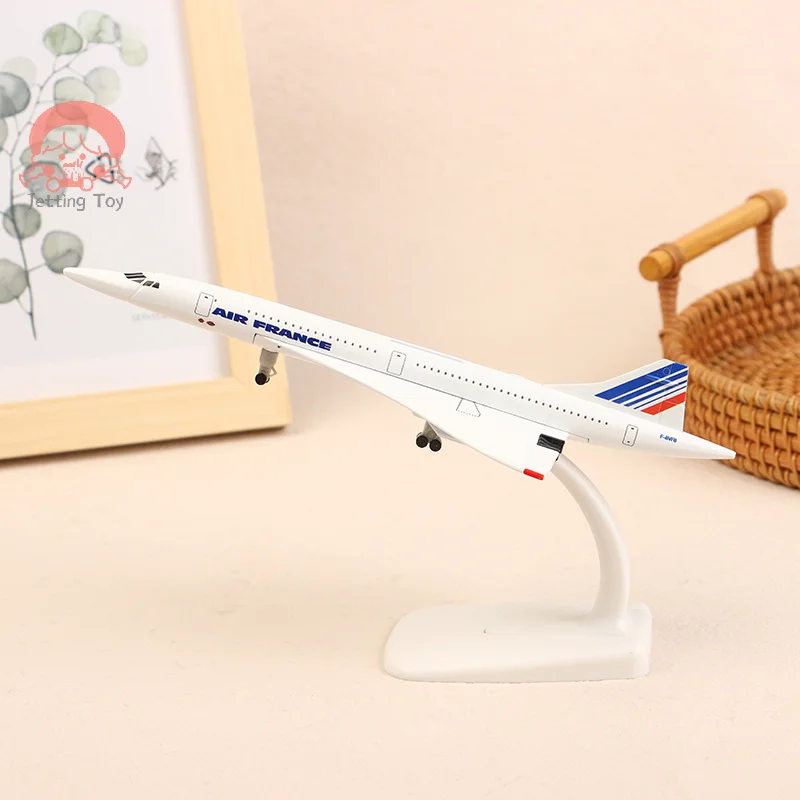 

Eye-Catching 20cm Concorde Air France Airplane Diecast Model for Collection and Home Decor