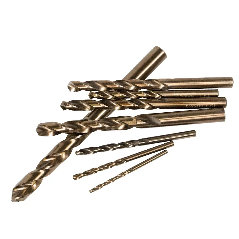 High cobalt high drill steel drill iron super hard stainless steel swivel cobalt containing fried dough twist drill set