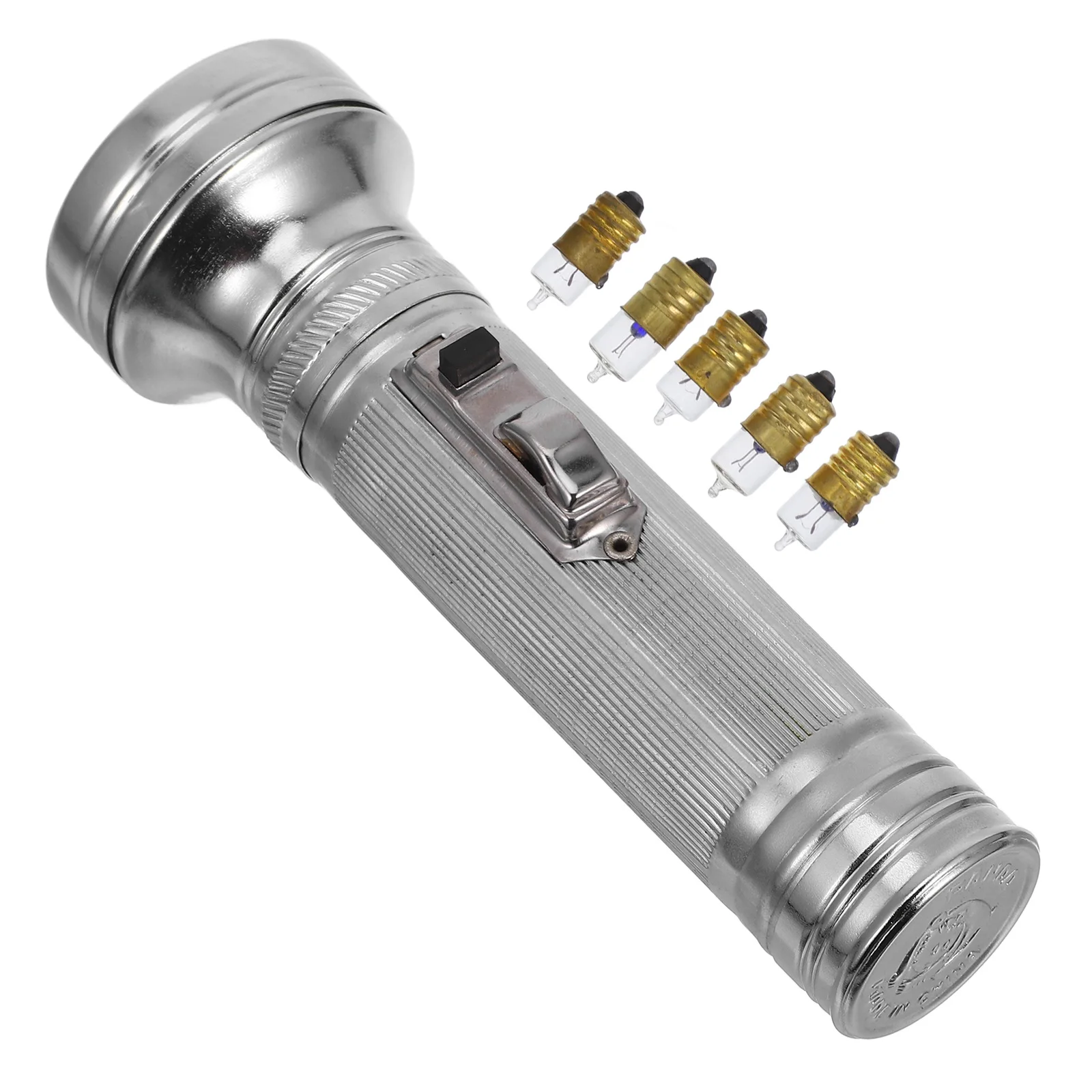 Retro Flashlight Vintage Metal Old Style Camping Equipment Rechargeable LED Light Portable Outdoor Adventure Night Use Classic