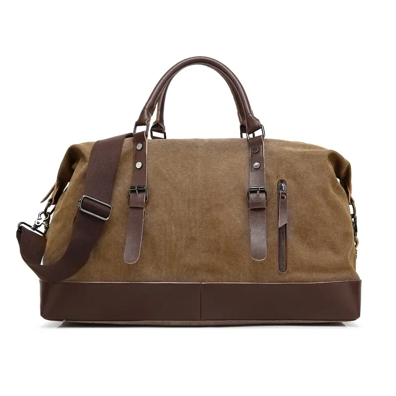 Fashion Large-capacity Travel Tote Luggage Bag Casual Canvas Shoulder Crossbody Handbag Bags