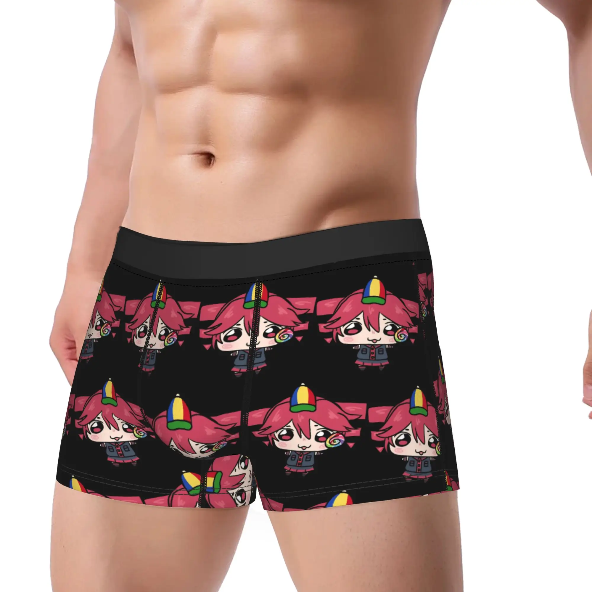 Kasane Teto Rainbow Teto Underwear  Custom DIY Boxer Shorts Trenky Men Underpants Comfortable Boxer Brief Gift