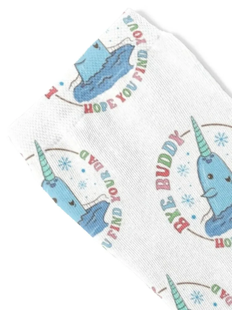 Bye Buddy Hope You Find Your Dad Buddy Elf Socks custom sports Novelties happy golf Men's Socks Luxury Women's