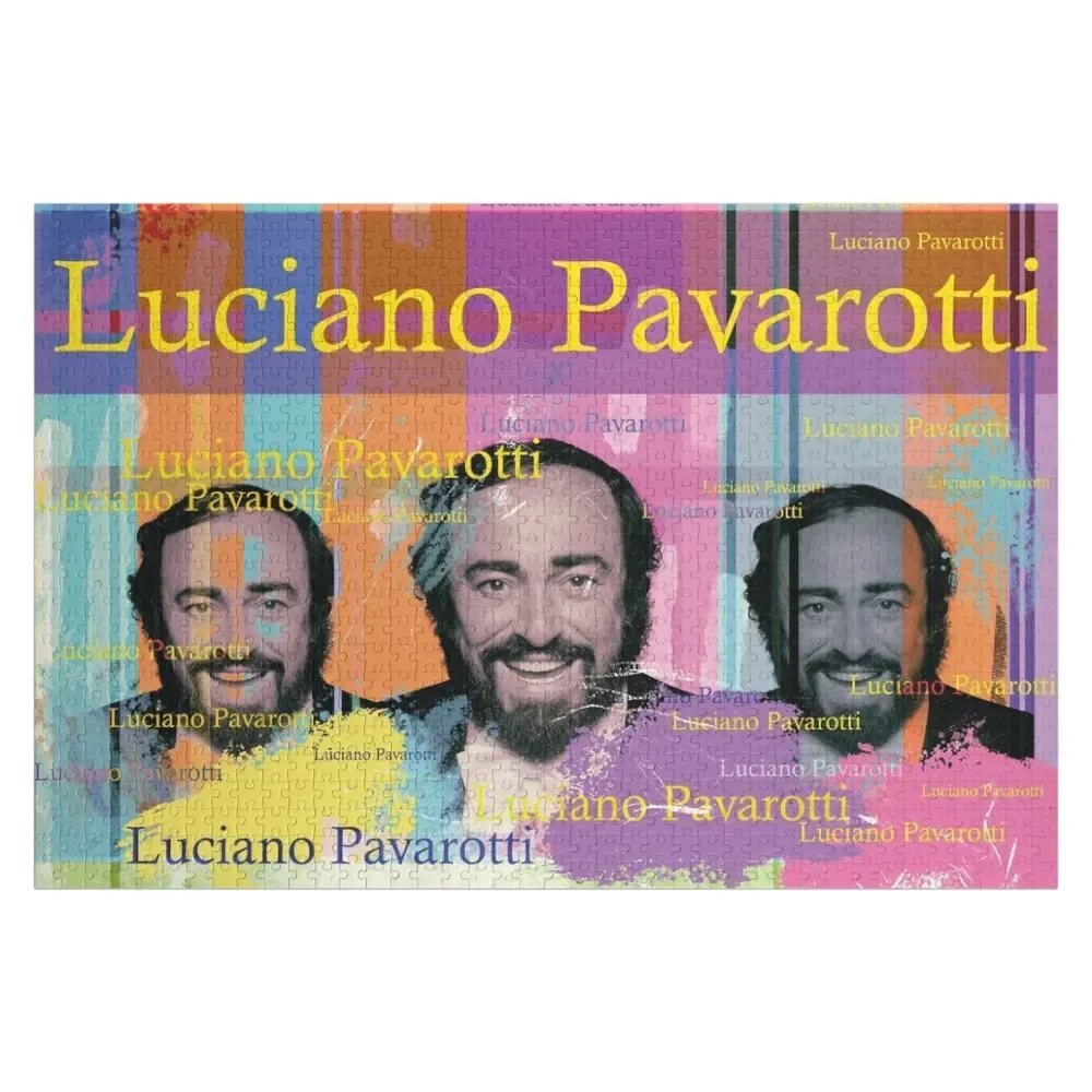 

Luciano Pavarotti portrait Jigsaw Puzzle Personalize Custom Gifts Custom Wood Puzzle